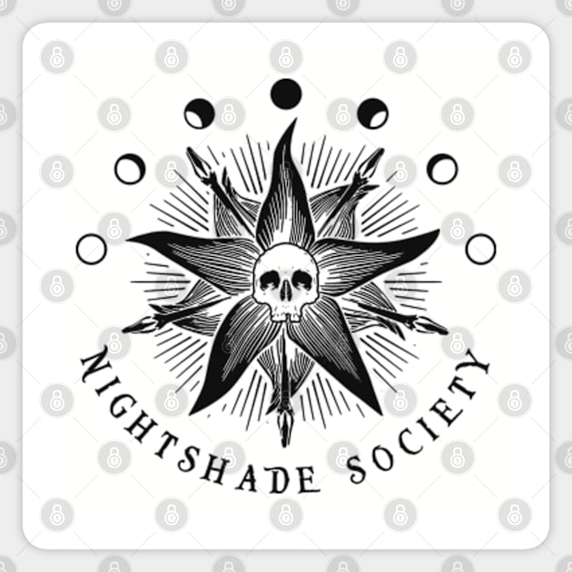 The Nightshade Society Sticker by Three Meat Curry